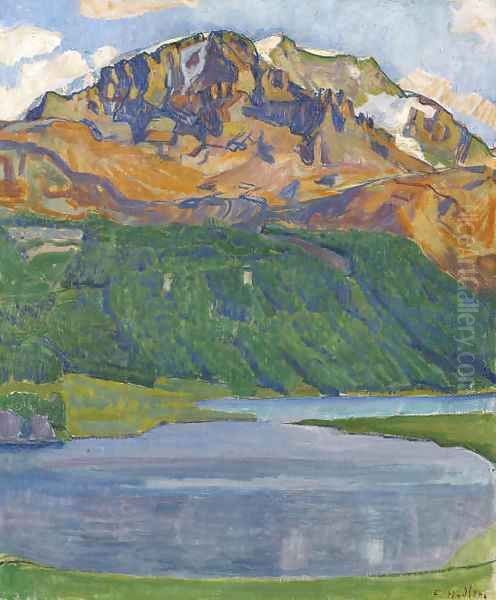 Piz Corvatsch, 1907 Oil Painting by Ferdinand Hodler