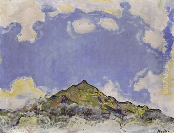 Der Niesen, 1910 Oil Painting by Ferdinand Hodler