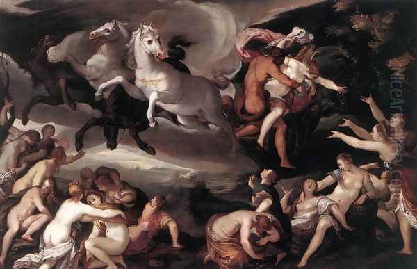 The Rape of Proserpina 1598-1605 Oil Painting by Joseph The Elder Heintz