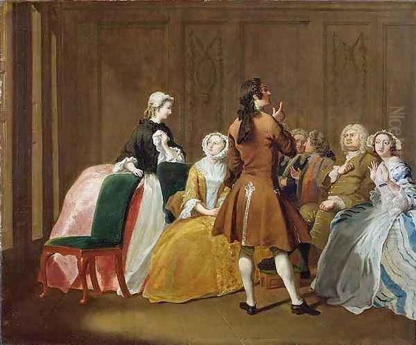 The Harlowe Family from Samuel Richardsons Clarissa Oil Painting by Joseph Highmore