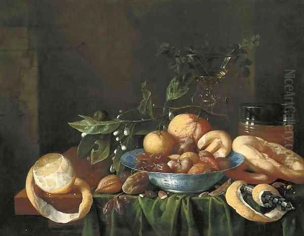 Oranges Oil Painting by Jan Davidsz. De Heem