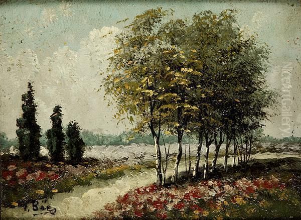 Paysage Buccolique Oil Painting by Emile Baes