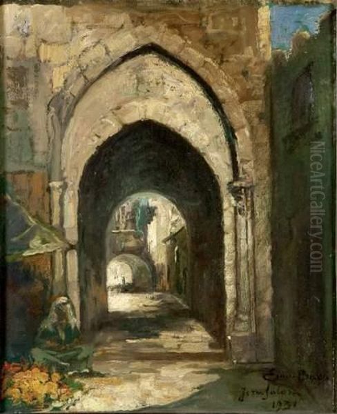 Jerusalem Oil Painting by Emile Baes