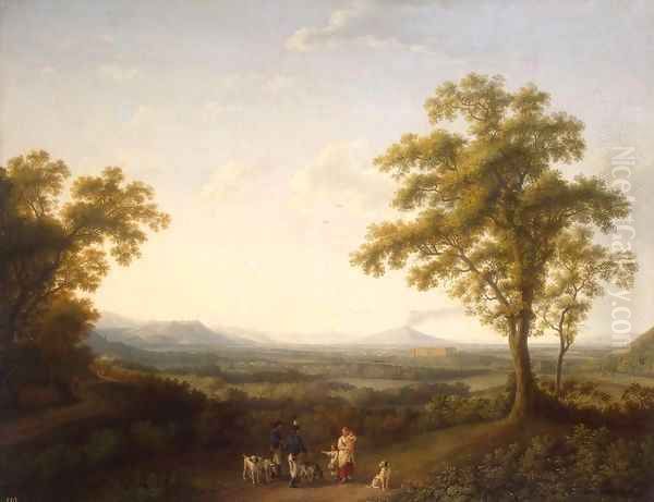 View of Caserta Oil Painting by Jacob Philipp Hackert