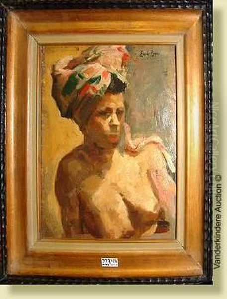 Jeune Metisse Oil Painting by Emile Baes