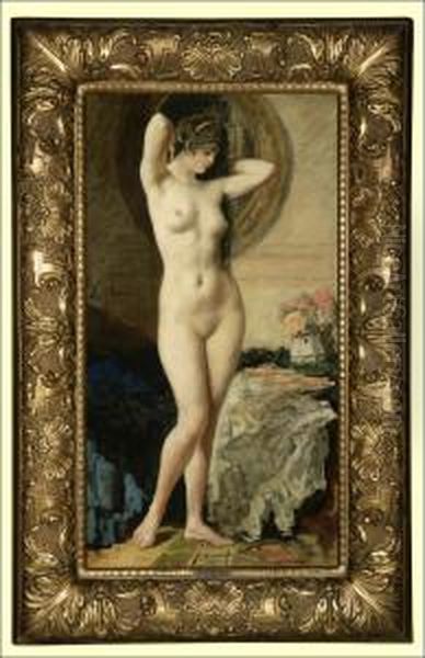 Nude Oil Painting by Emile Baes