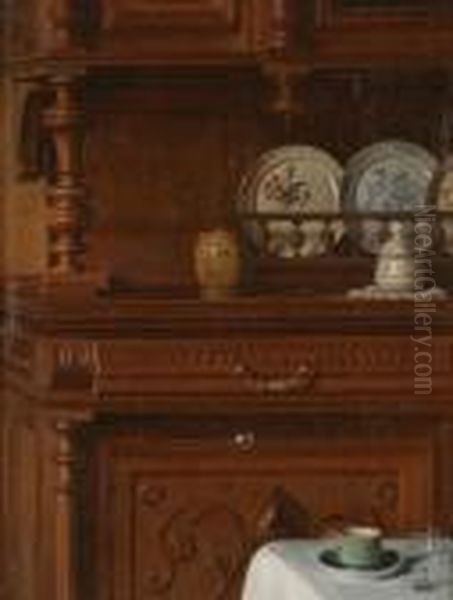 Interno Di Cucina Oil Painting by Joseph Bail