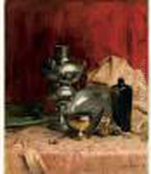 Nature Morte A La Bague Oil Painting by Joseph Bail