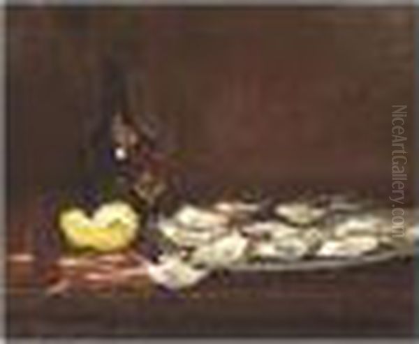 Still-life With Oysters Oil Painting by Joseph Bail