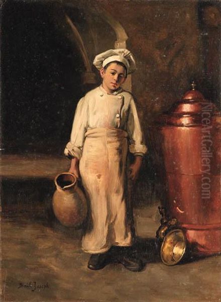 The Chef's Apprentice Oil Painting by Joseph Bail