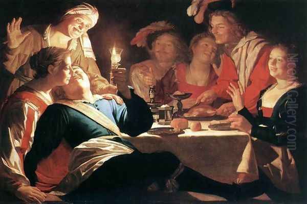 The Prodigal Son 1622 Oil Painting by Gerrit Van Honthorst