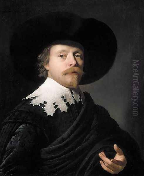 Portrait of a Gentleman 1631 Oil Painting by Gerrit Van Honthorst