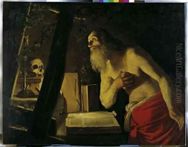 follower St Jerome Oil Painting by Gerrit Van Honthorst