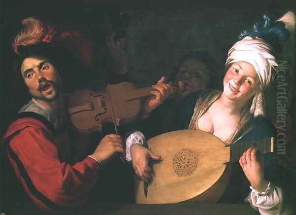 The Concert Oil Painting by Gerrit Van Honthorst