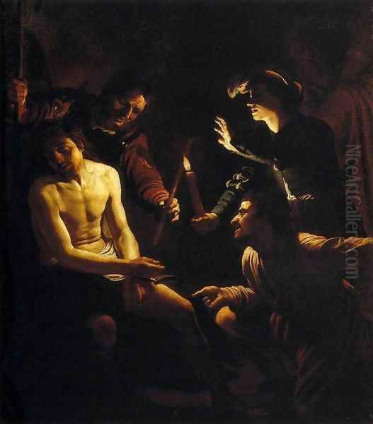 The Mocking of Christ Oil Painting by Gerrit Van Honthorst