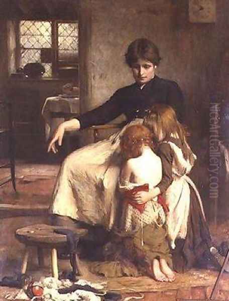 The Children's Prayer Oil Painting by Arthur Hacker