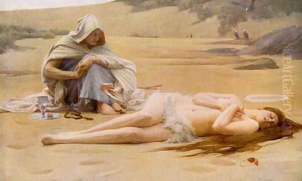 Pelagia and the Philammon Oil Painting by Arthur Hacker