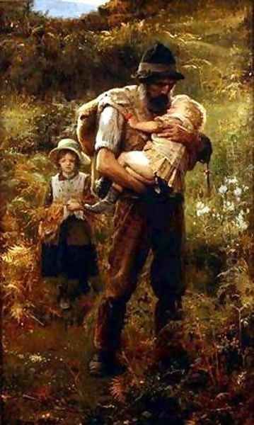 A Heavy Burden Oil Painting by Arthur Hacker