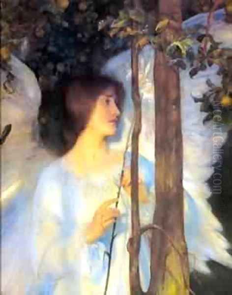 The Cloister Of The Bell Oil Painting by Arthur Hacker