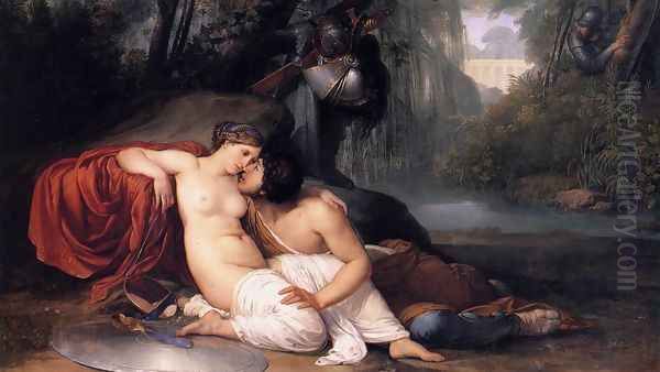 Rinaldo And Armida 1812-13 Oil Painting by Francesco Paolo Hayez