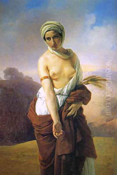 Ruth Oil Painting by Francesco Paolo Hayez