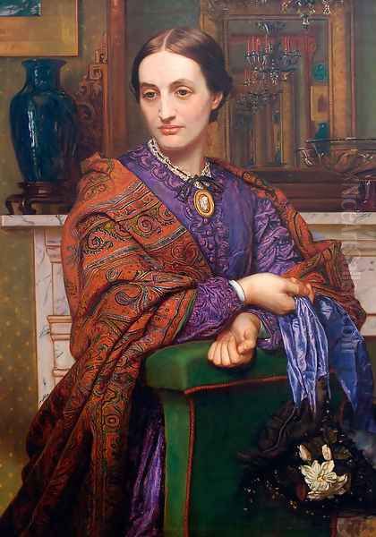 Portrait of Fanny Holman Hunt Oil Painting by William Holman Hunt