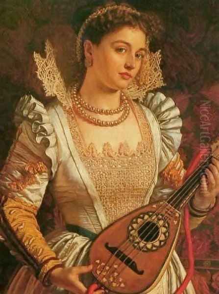 Bianca Oil Painting by William Holman Hunt