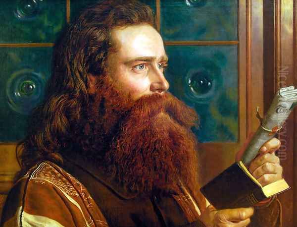 Portrait of Henry Wentworth Monk Oil Painting by William Holman Hunt