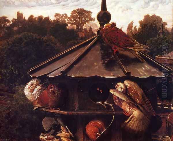 The Festival Of St. Swithin Or The Devecote Oil Painting by William Holman Hunt