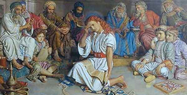 Christ Among the Doctors Oil Painting by William Holman Hunt