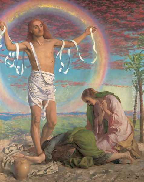 Christ and the two Marys Oil Painting by William Holman Hunt