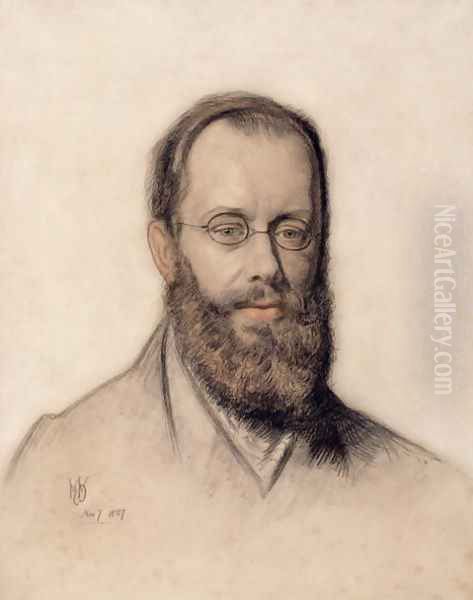 Edward Lear 1812-88 Oil Painting by William Holman Hunt