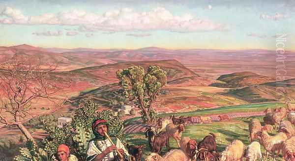 Plain of Esdraelon from the Heights above Nazareth Oil Painting by William Holman Hunt