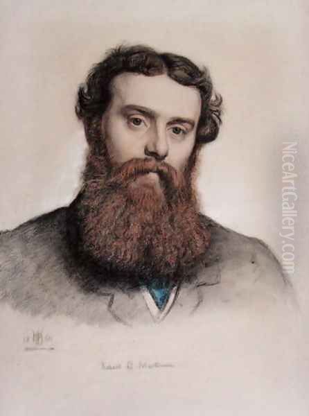 Robert Braithwaite Martineau 1826-69 Oil Painting by William Holman Hunt