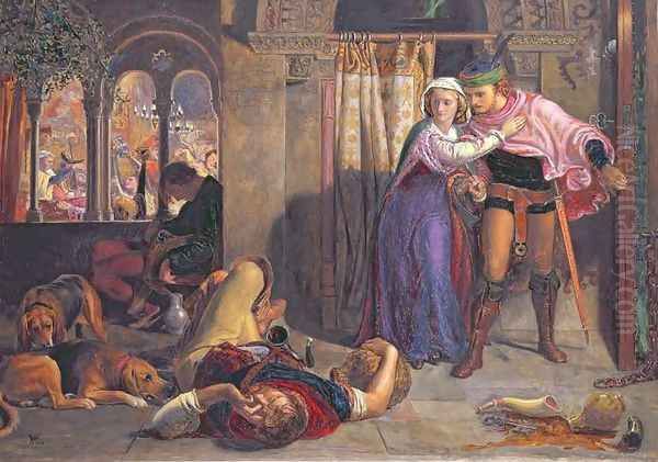 The Eve of St Agnes 2 Oil Painting by William Holman Hunt