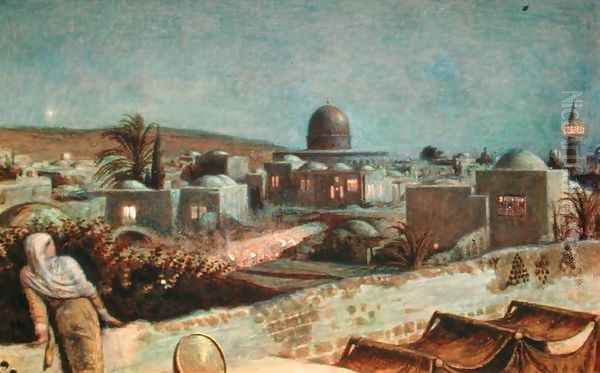 Jerusalem during Ramazan Oil Painting by William Holman Hunt