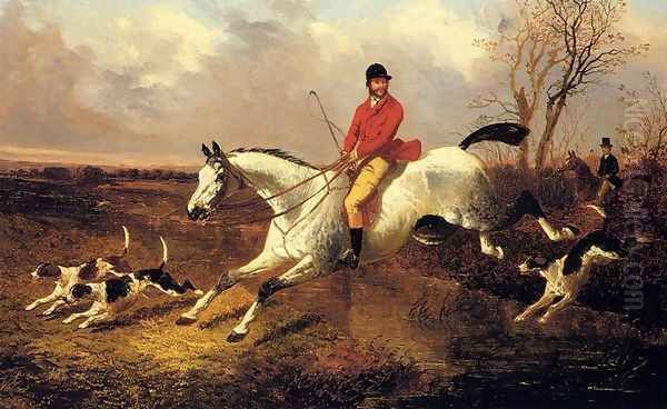 Over The Brook Oil Painting by John Frederick Herring Snr