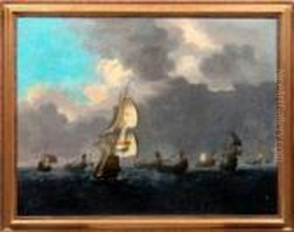 Hollandia Oil Painting by Ludolf Backhuysen