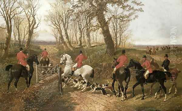 Through the Gate Oil Painting by John Frederick Herring Snr