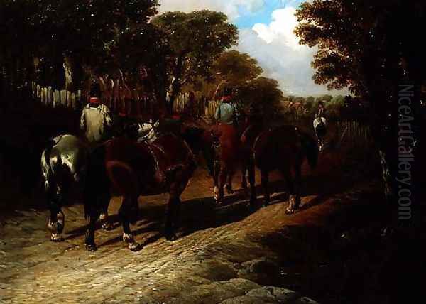 Returning Home Oil Painting by John Frederick Herring Snr