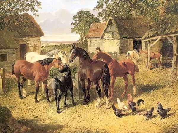 The Farmyard 4 Oil Painting by John Frederick Herring Snr