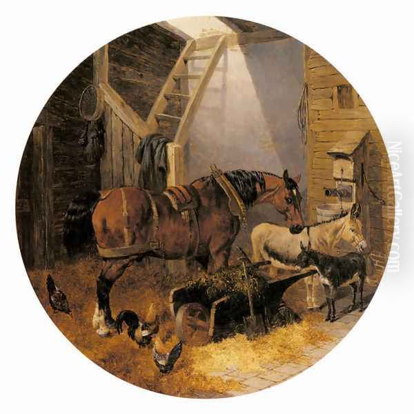 The Farmyard II Oil Painting by John Frederick Herring Snr