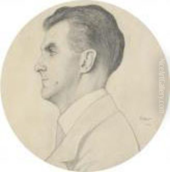 Portrait Of James H. Hyde, Jr. Oil Painting by Lev Samoilovich Bakst