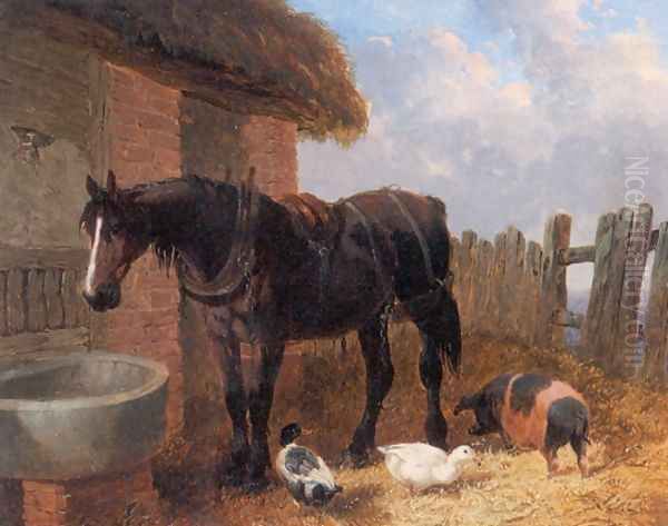 Farmyard Friends 4 Oil Painting by John Frederick Herring Snr