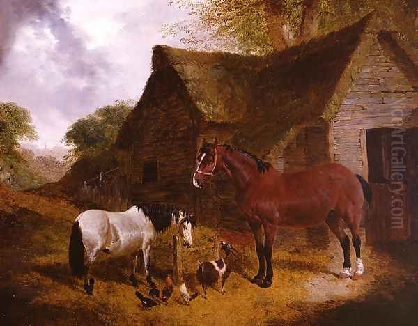 Farmyard 3 Oil Painting by John Frederick Herring Snr