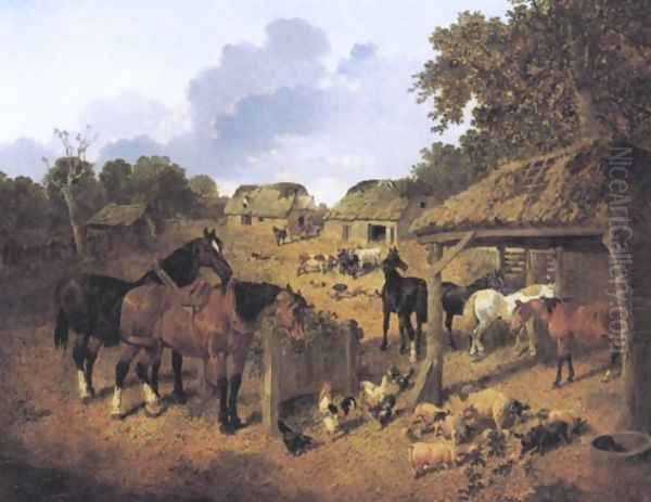 The Farmyard 3 Oil Painting by John Frederick Herring Snr