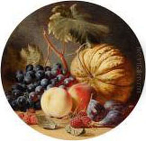 Still Life Of Fruit Oil Painting by Charles Thomas Bale