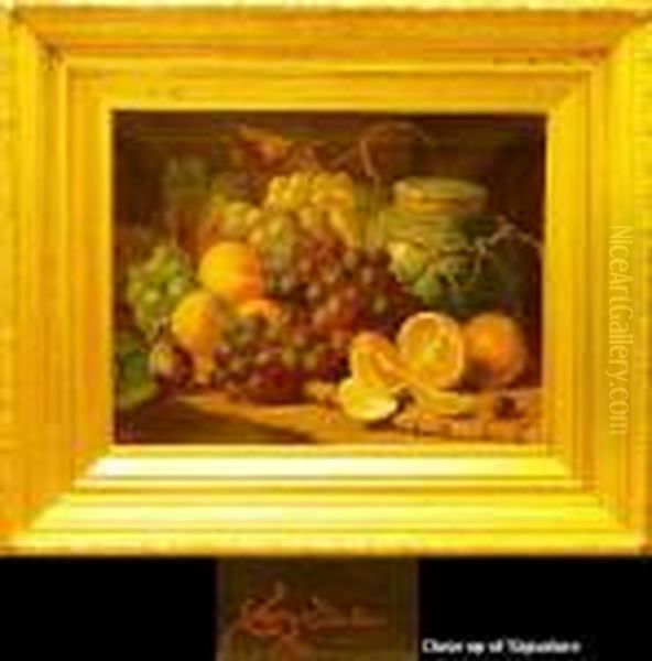 Still Life With Oranges And Otherfruit Oil Painting by Charles Thomas Bale