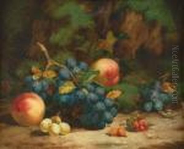 Still Life Of Fruit Oil Painting by Charles Thomas Bale