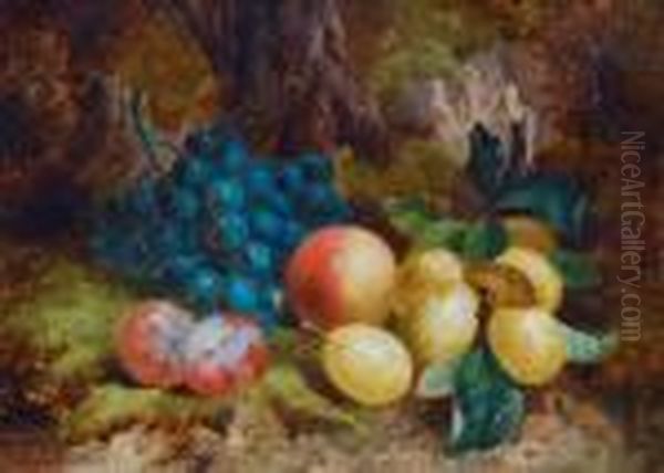 Fruchtestilleben In Freier Natur Oil Painting by Charles Thomas Bale